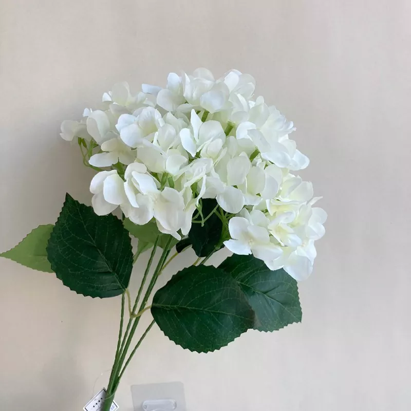 5-pään keinotekoiset hydrangea-kukat