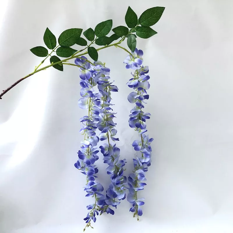 Keinotekoinen wisteria viiniköynnös silkki kukat